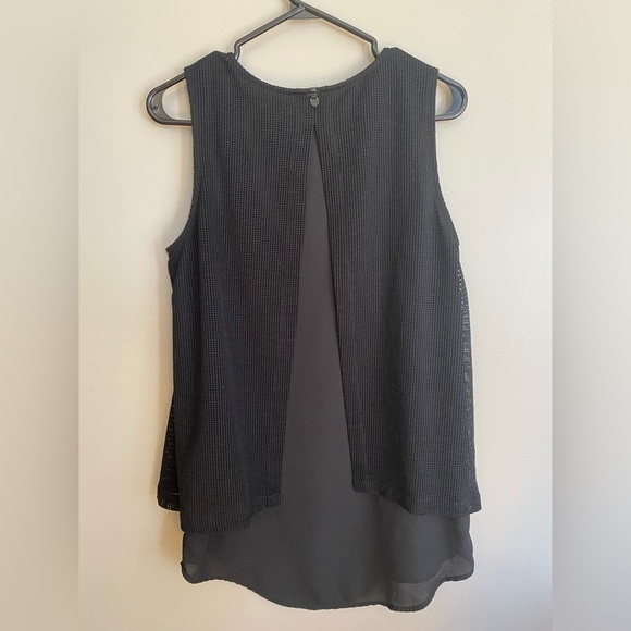 Rudsak Blouse Sleeveless Mesh Layered High Low Multimedia Size S - Picture 6 of 8
